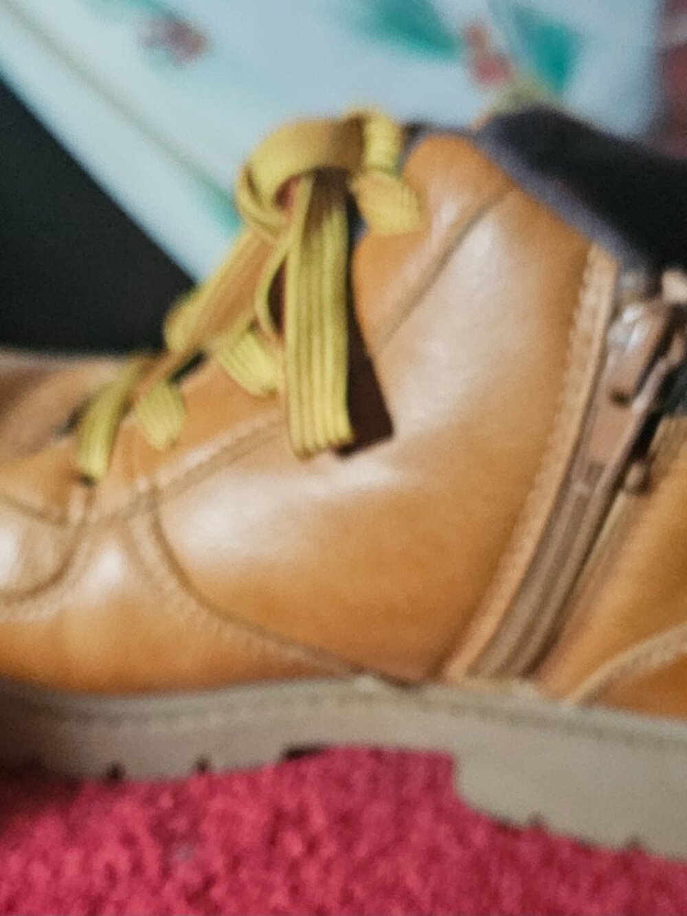 Carter's Boys Boots - Brown Leather Lace Up Casual Ankle Hiking Boots - Size 2M - Picture 6 of 8